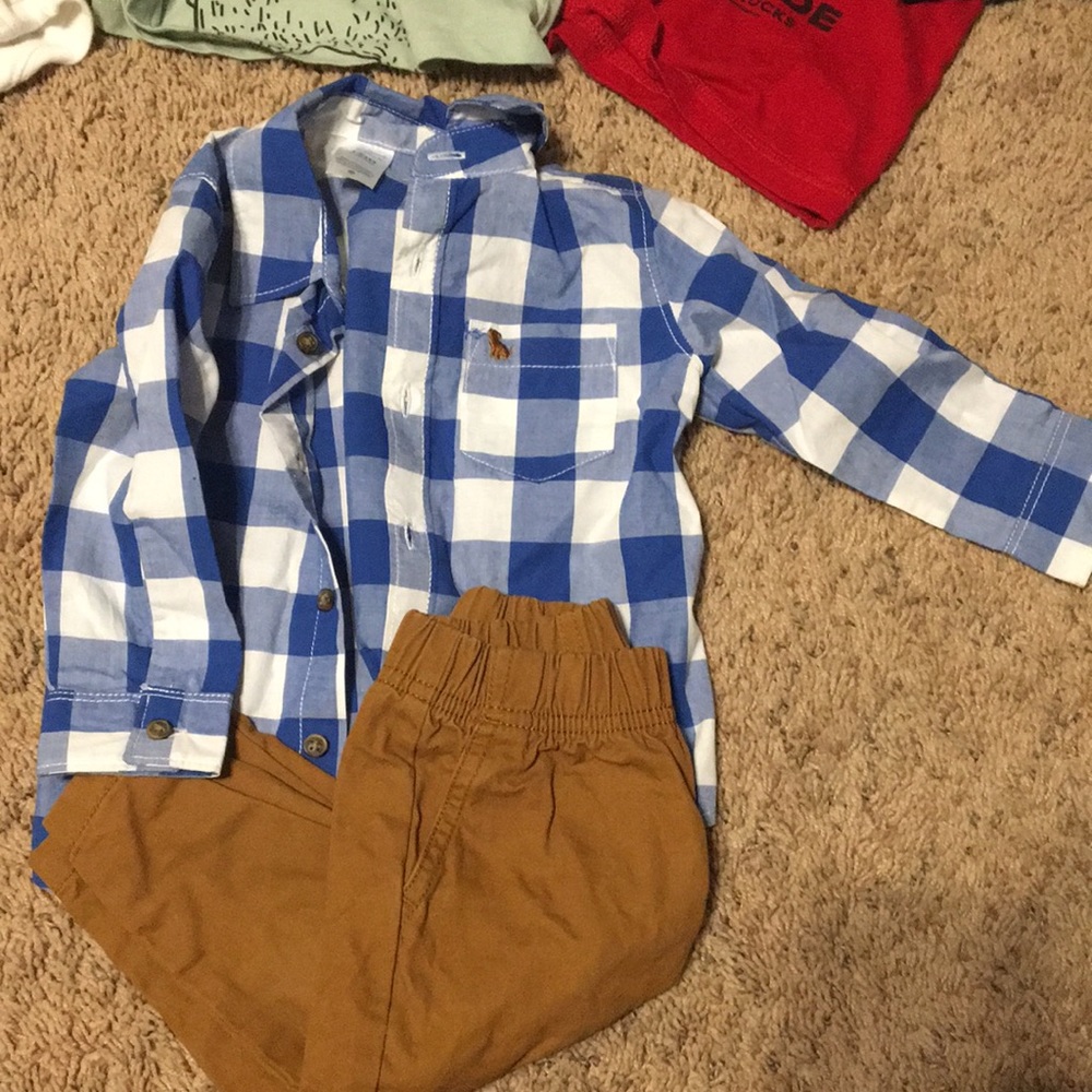 Plaid button down